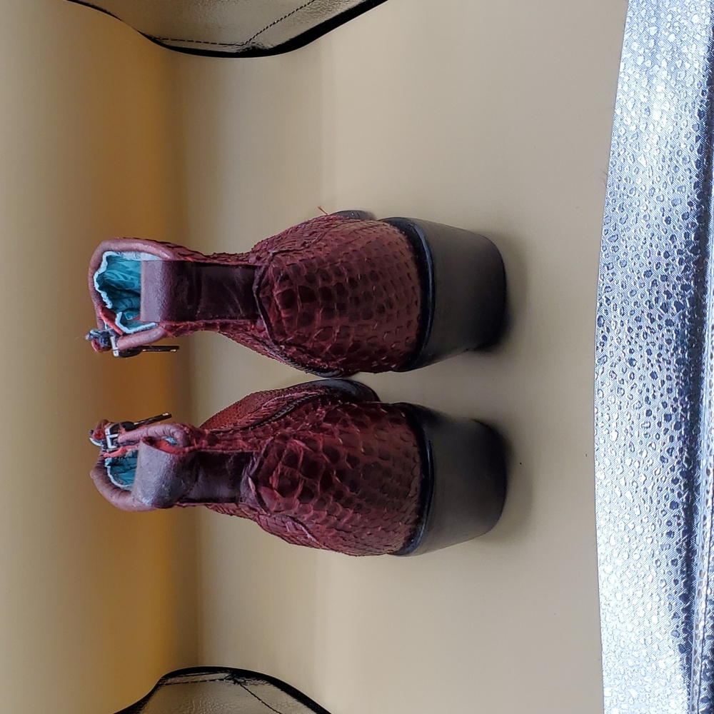 Corral Python Booties - image 5